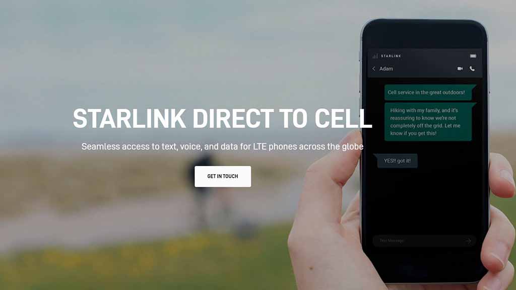 Starlink Direct to Cell smartphone