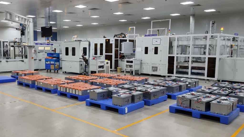 Battery production line