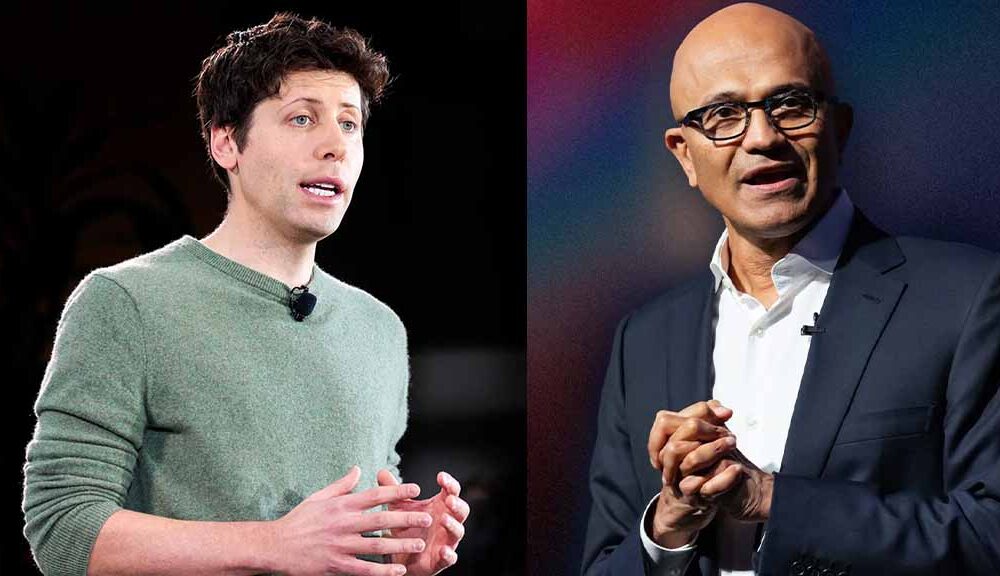 Sam Altman Satya Nadella