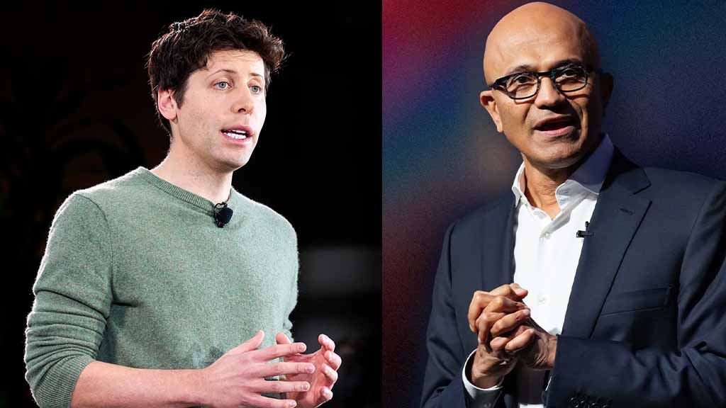 Sam Altman Satya Nadella