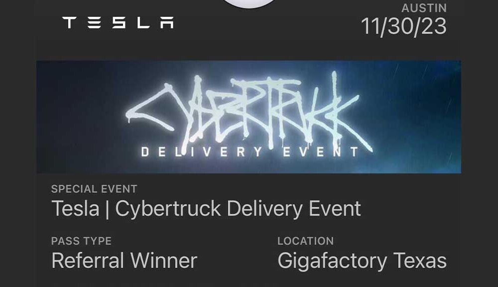 Tesla Cybertruck Delivery Event Tickets