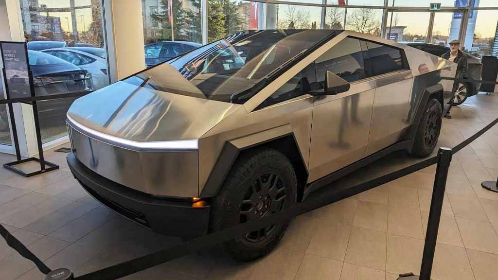 Tesla Cybertruck at Showroom