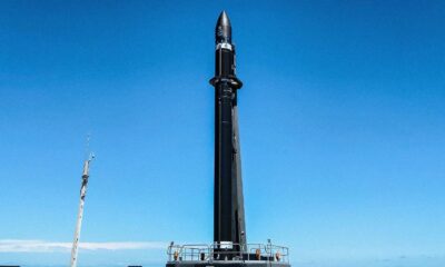 Rocket Lab Electron Rocket on Pad B at Rocket Lab's Launch Complex 1 in New Zealand