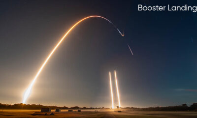 SpaceX Falcon Heavy Booster landing