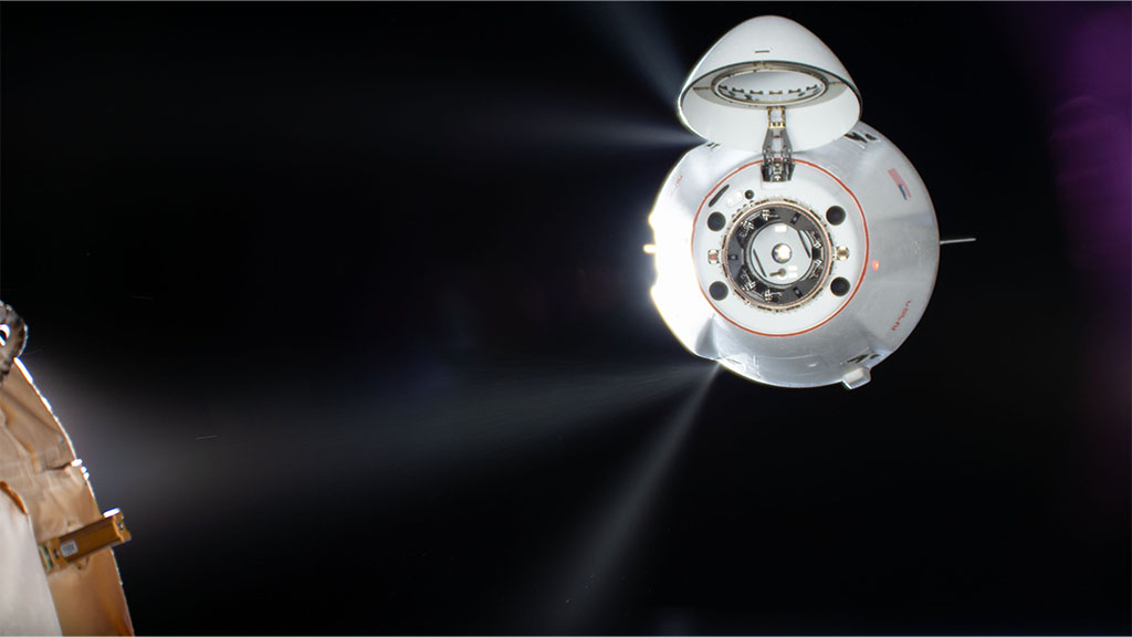 SpaceX Dragon Spacecraft in Space