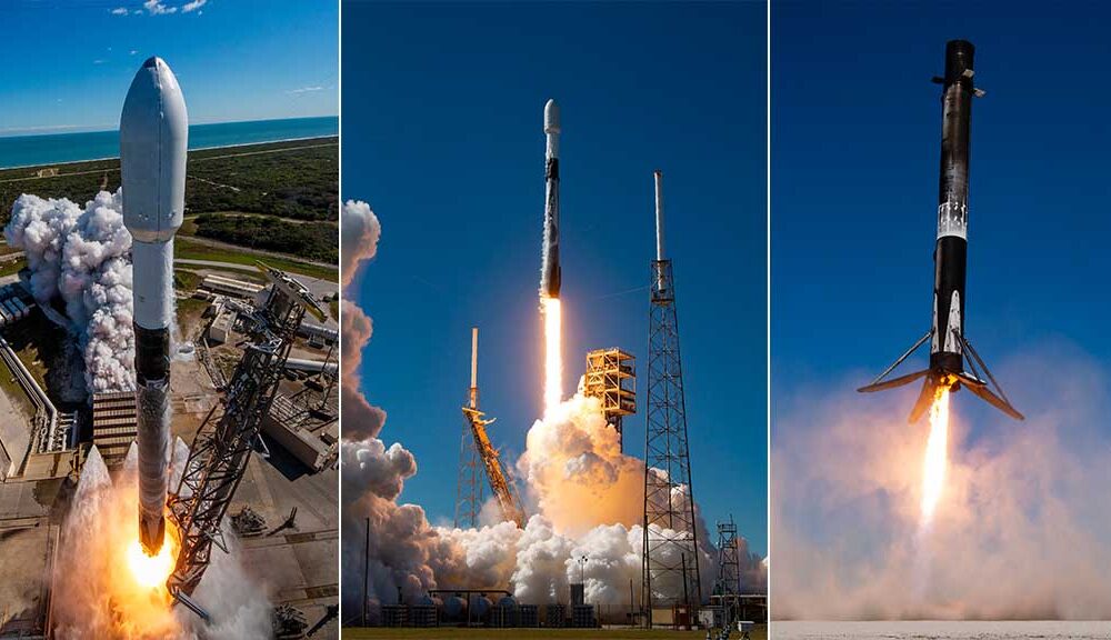 SpaceX Falcon 9 Liftoff and Landing Touchdown