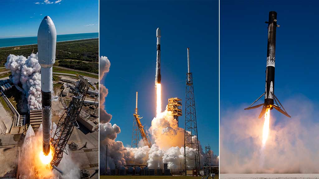 SpaceX Falcon 9 Liftoff and Landing Touchdown