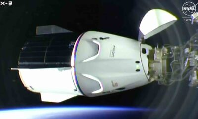 Dragon Spacecraft docked at International Space Station (ISS) with Ax-3 astronauts