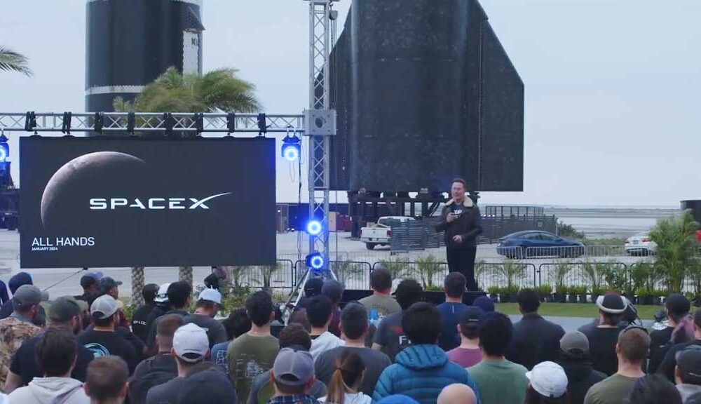 SpaceX Founder and CEO, Elon Musk Addressing SpaceX missions and advancement in 2023 at Starbase