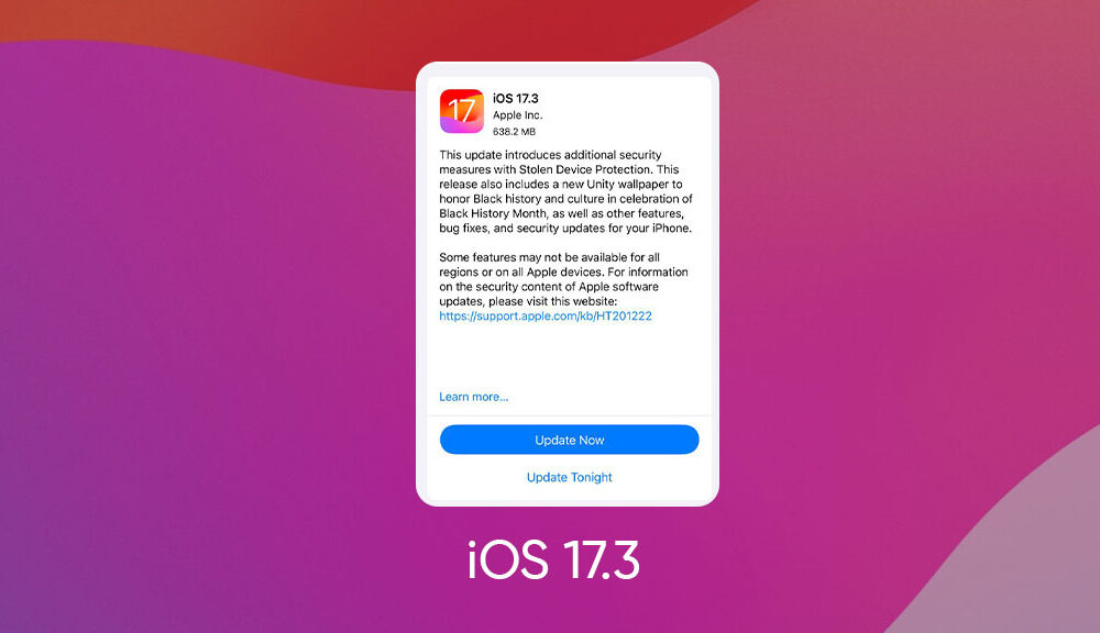 Apple iOS 17.3