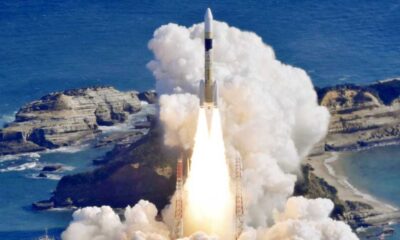 H2-A Rocket Liftoff from Tanegashima Space Center In Kagoshima Prefecture