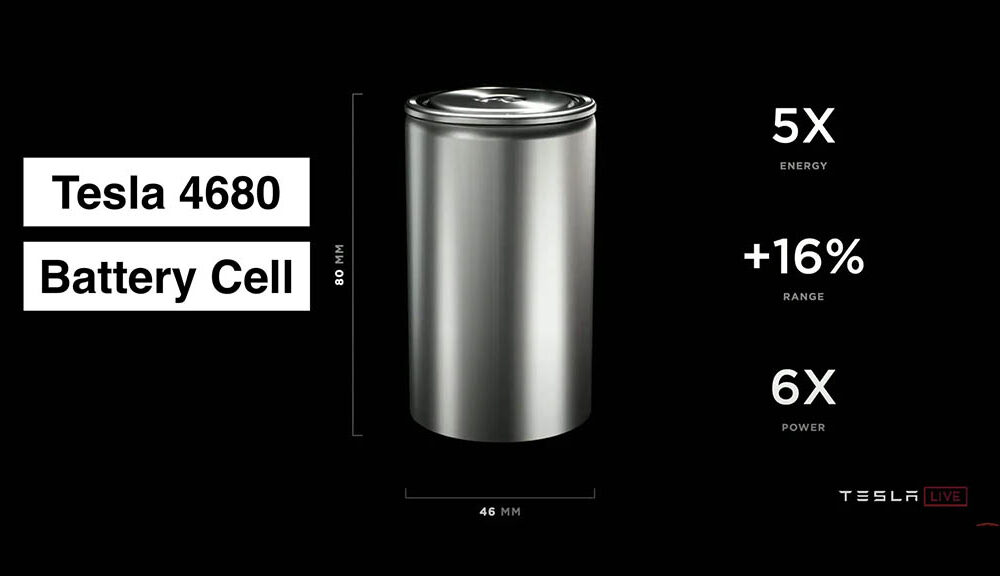 Tesla 4680 battery cell