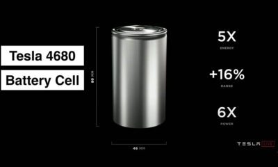 Tesla 4680 battery cell
