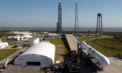 New Glenn Rocket Rolling out to Launchpad for pre-launch test