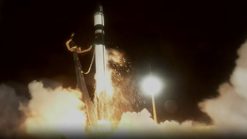 Rocket Lab Electron Rocket Liftoff