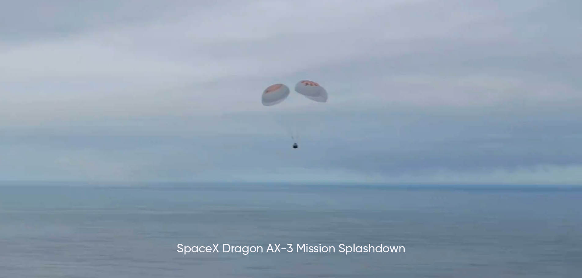 SpaceX Dragon Ax-3 Mission Splashdown