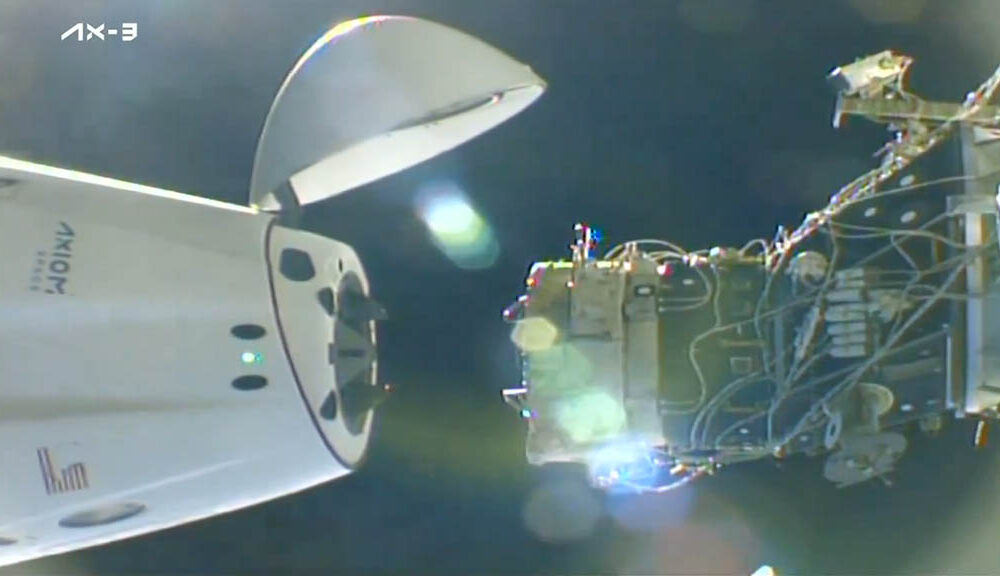 SpaceX Dragon Spacecraft Undocking from International Space Station with Ax-3 crew