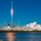 SpaceX Falcon 9 Rocket Lifting off