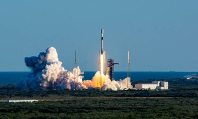 SpaceX Falcon 9 Liftoff from Space Launch Complex 40 (SLC-40) at Cape Canaveral Space Force Station in Florida