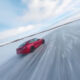 Tesla Track Mode Demonstration on a Frozen Lake in Norway