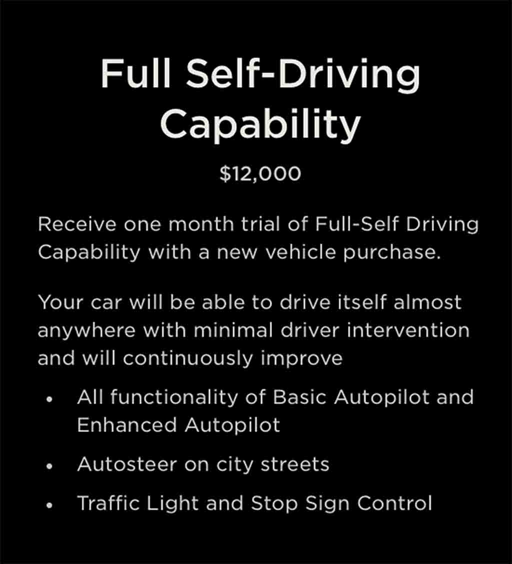 Full Self Driving (FSD) Trial for new customers
