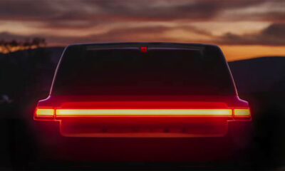 Rivian R2 teaser taillights