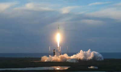 SpaceX Falcon 9 Liftoff from Space Launch Complex 40 (SLC-40) at Cape Canaveral Space Force Station in Florida