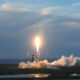 SpaceX Falcon 9 Liftoff from Space Launch Complex 40 (SLC-40) at Cape Canaveral Space Force Station in Florida