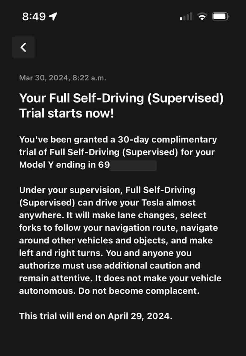 Tesla FSD Trial in Canada