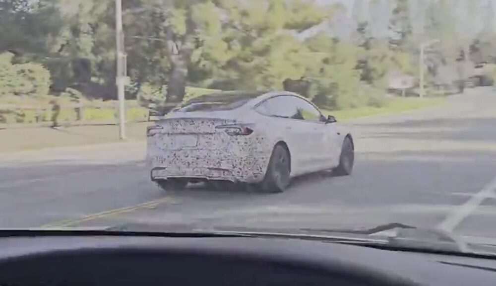 2024 Tesla Model 3 Performance Spotted in California