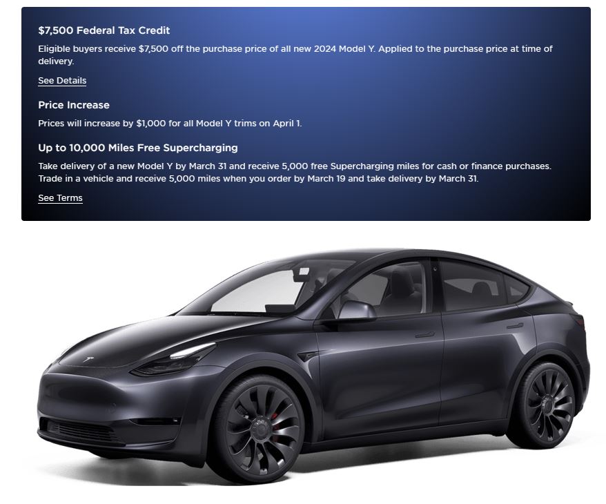 Tesla Model Y price will increase by $1000 on all variants by April 1, 2024
