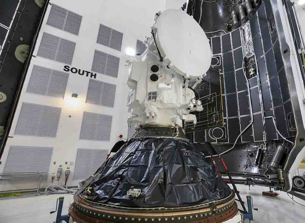 U.S. Space Force (USSF)-62 Weather Systems Follow-on-Microwave (WSF-M) satellite loaded in Falcon 9 payload fairings