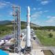 Gilmour Space's Eris Rocket is vertical on Bowen Orbital Spaceport, in Queensland Australia prepared to launch next month