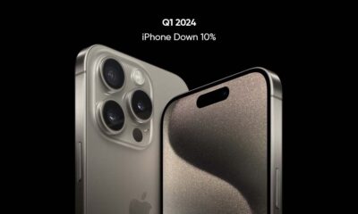 iPhone shipment decline 10 percent in the first quarter of 2024