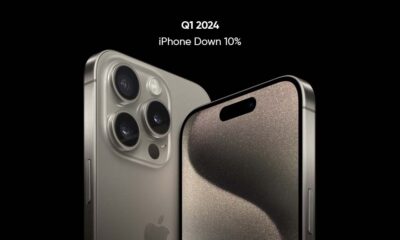 iPhone shipment decline 10 percent in the first quarter of 2024