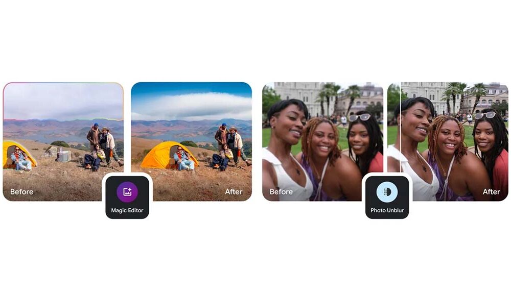 Google Magic Editor, Blue Remover and Magic Eraser feature on Android and iOS via Photos app