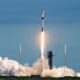 SpaceX Falcon 9 Lifting off from Space Launch Complex 40 at Cape Canaveral Space Force Station in Florida