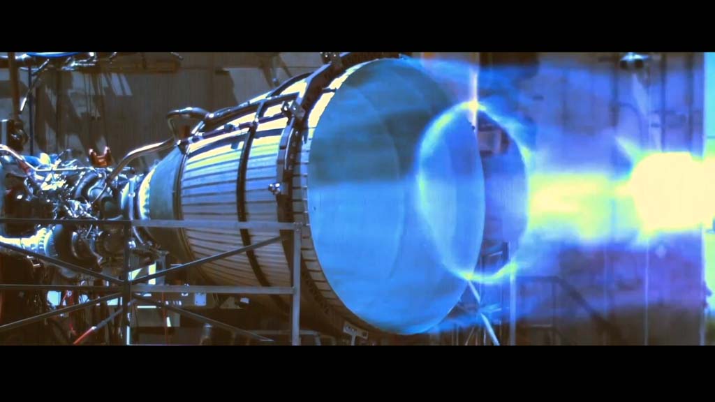 Raptor Engine Shutdown Slow Motion