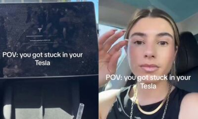 Tiktoker Stuck in Tesla