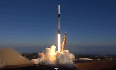 SpaceX Falcon 9 Launch Vehicle Lifting off with U.S. Space Force (USSF-62) Weather Systems Follow-on-Microwave (WSF-M) satellite from Space Launch Complex 4 East at Vandenberg Space Force Base in California