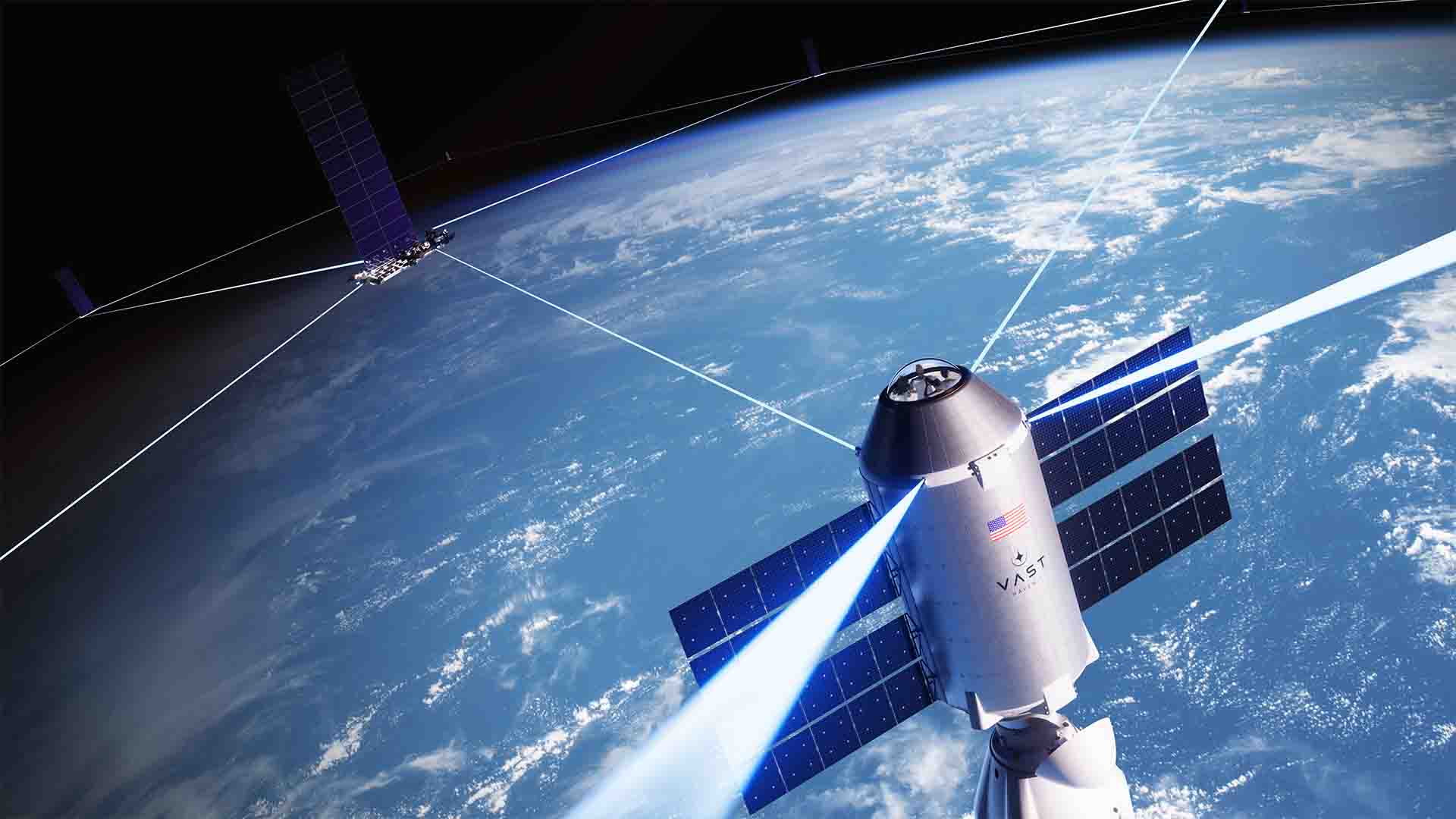 Vast Haven-1 Commercial Space Station connected with SpaceX's Starlink satellites