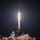 SpaceX Falcon 9 liftoff from Launch Complex 39A at NASA's Kennedy Space Center in Florida