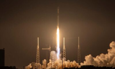 SpaceX Falcon 9 Liftoff from Space Launch Complex 40 at Cape Canaveral Space Force Station in Florida