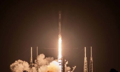 SpaceX Falcon 9 Launch Vehicle Lifting off from Space Launch Complex 40 at Cape Canaveral Space Force Station in Florida