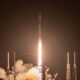 SpaceX Falcon 9 Launch Vehicle Lifting off from Space Launch Complex 40 at Cape Canaveral Space Force Station in Florida