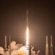 SpaceX Falcon 9 Launch Vehicle Lifting off from Space Launch Complex 40 at Cape Canaveral Space Force Station in Florida