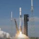 SpaceX Falcon 9 Liftoff from Space Launch Complex 40 at Cape Canaveral Space Force Station in Florida.