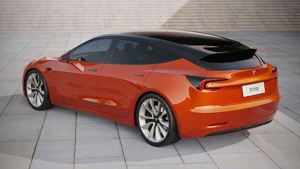 Tesla Model 3 Hatchback Concept Render
