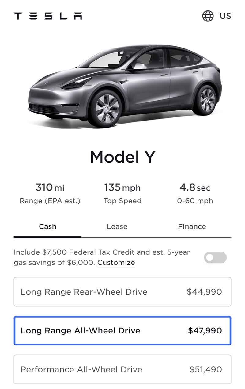 Quicksilver Tesla Model Y