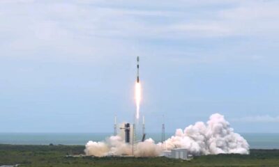 SpaceX Falcon 9 Liftoff from Space Launch Complex 40 at Cape Canaveral Space Force Station in Florida